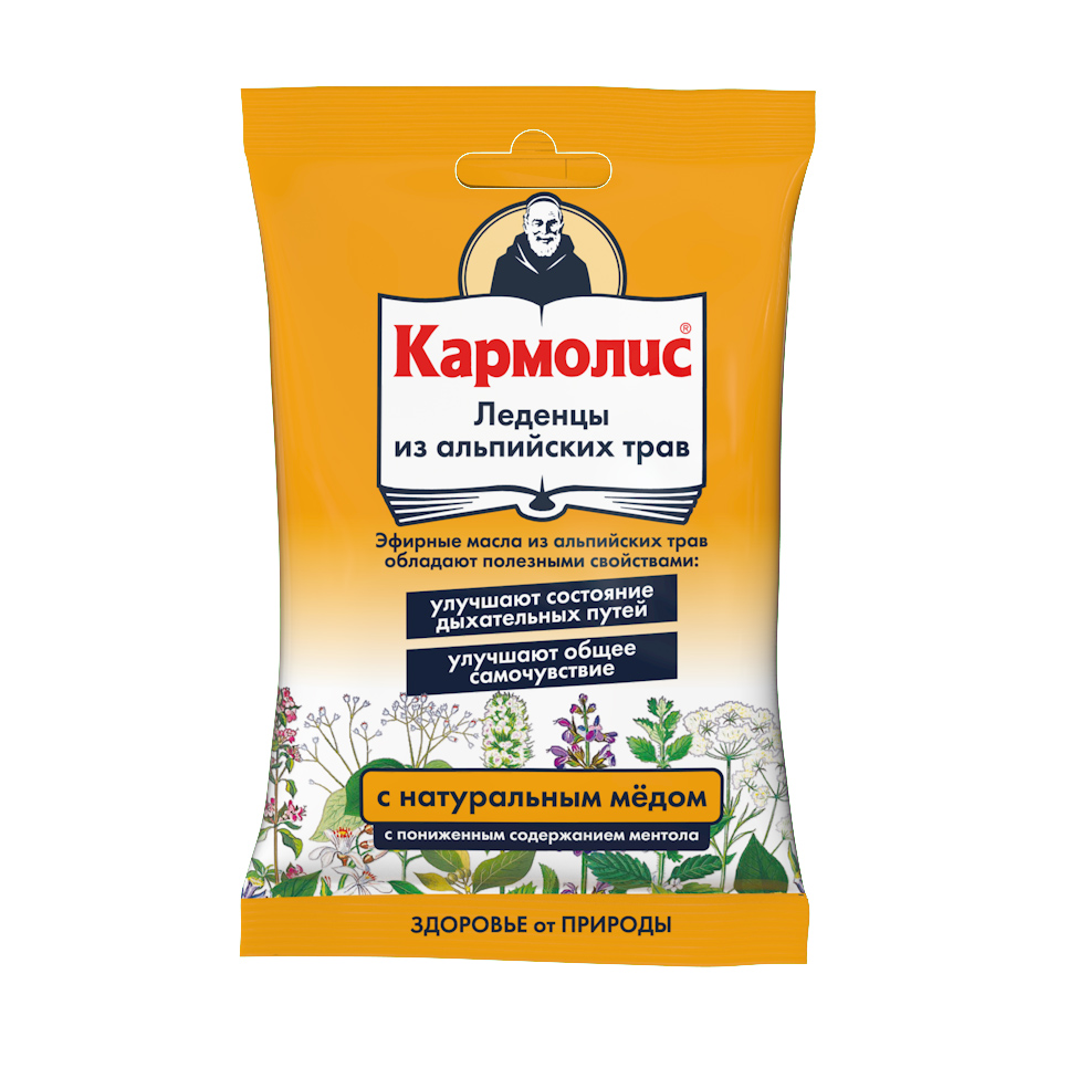 Кармолис мед леденцы 75г
Кармолис мед леденцы 75г