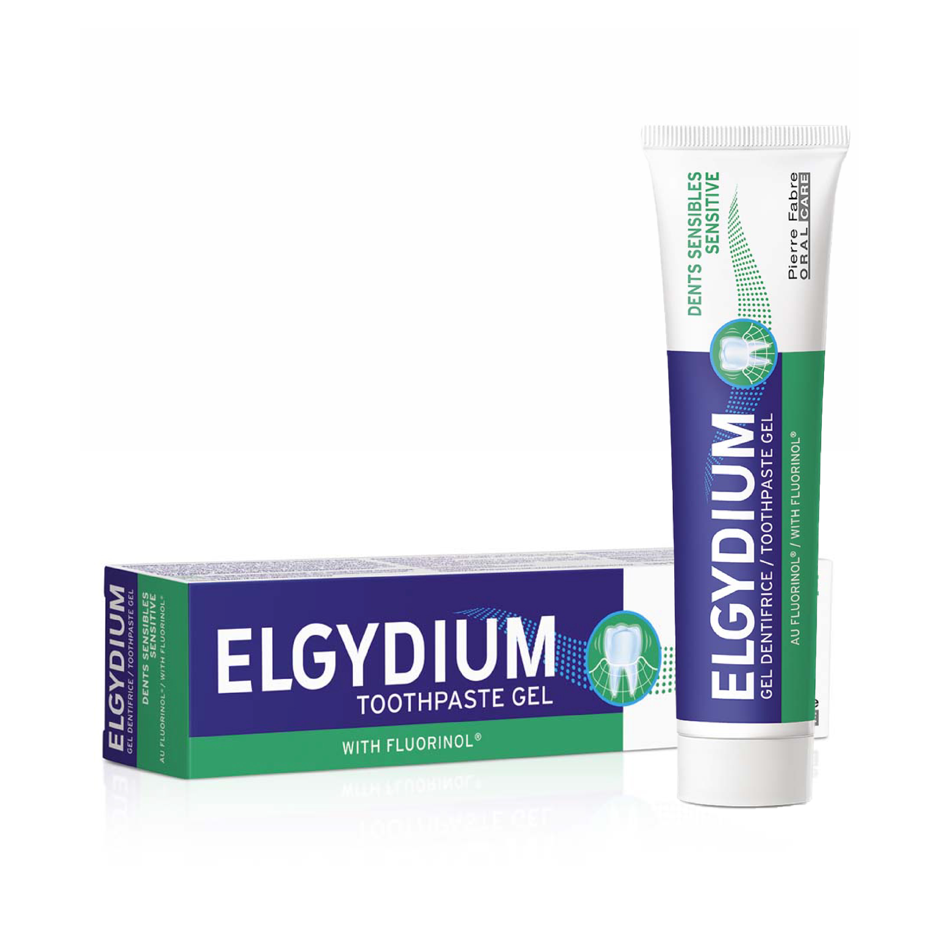 Эльгидиум паста-гель зубная Сенситив с флуоринолом 75мл зубная паста эльгидиум сенситив