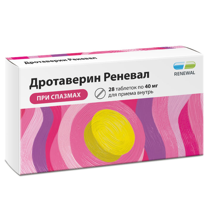 

Дротаверин-Реневал таб. 40мг №28