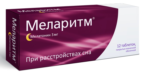 

Меларитм таб.п/о 3мг №12