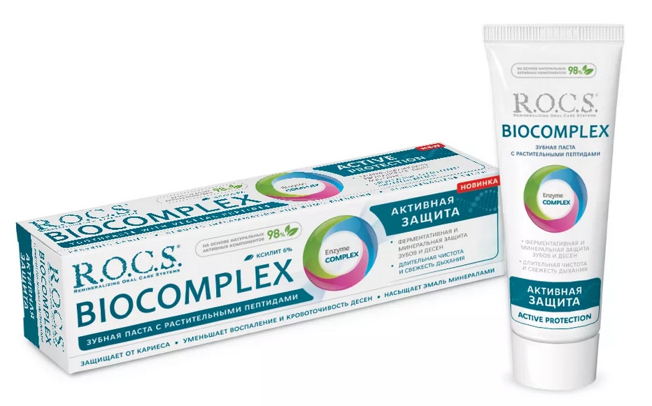 Рокс паста зубная Биокомплекс активная защита 94г