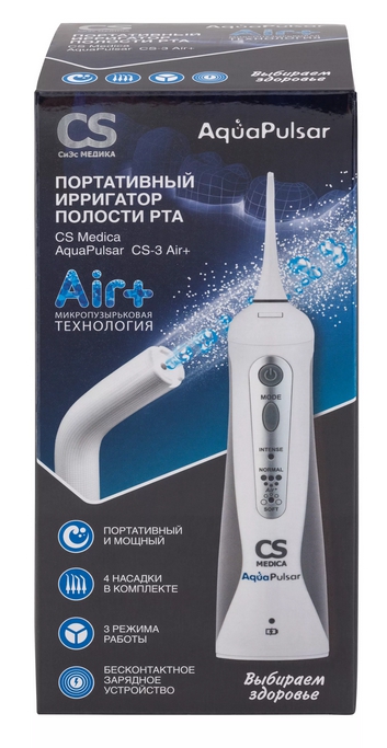 

СиЭс Медика портативный ирригатор д полости рта Аква Пульсар Эйр плюс CS-3