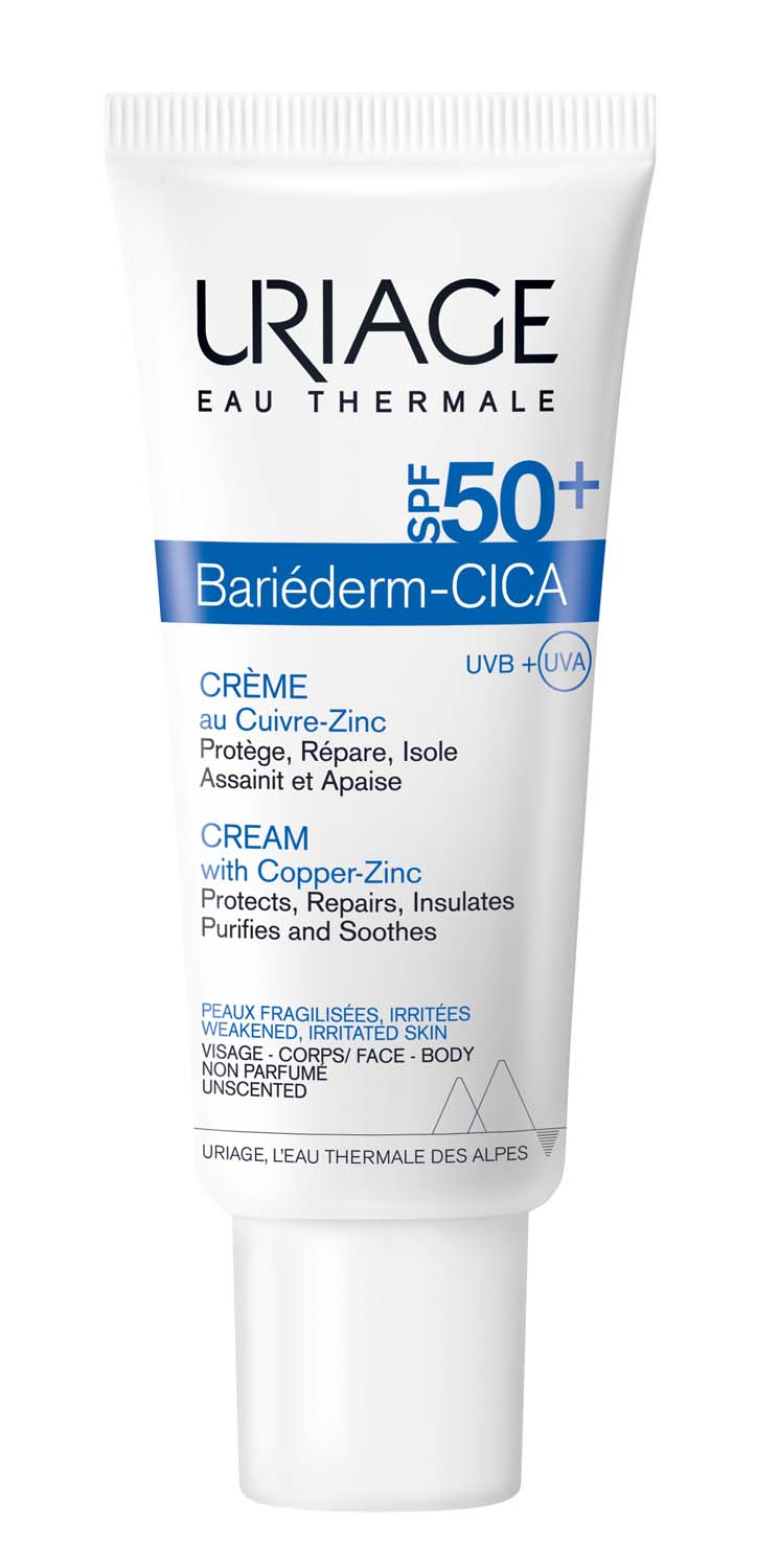 

Урьяж Барьедерм цика-крем для лица SPF 50+ Cu-Zn 40мл