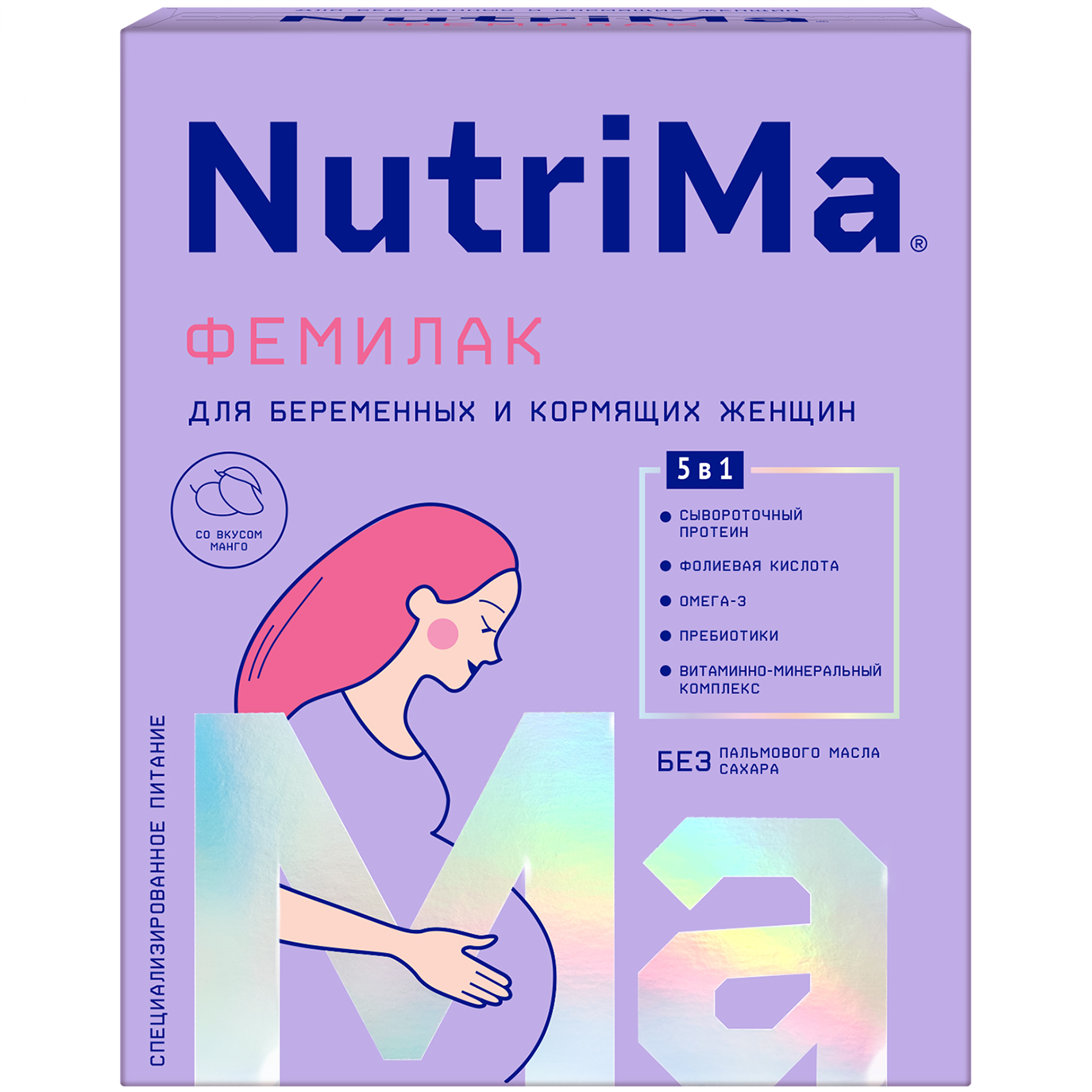 Фемилак напиток молочный для беременных кормящих женщин манго 350г