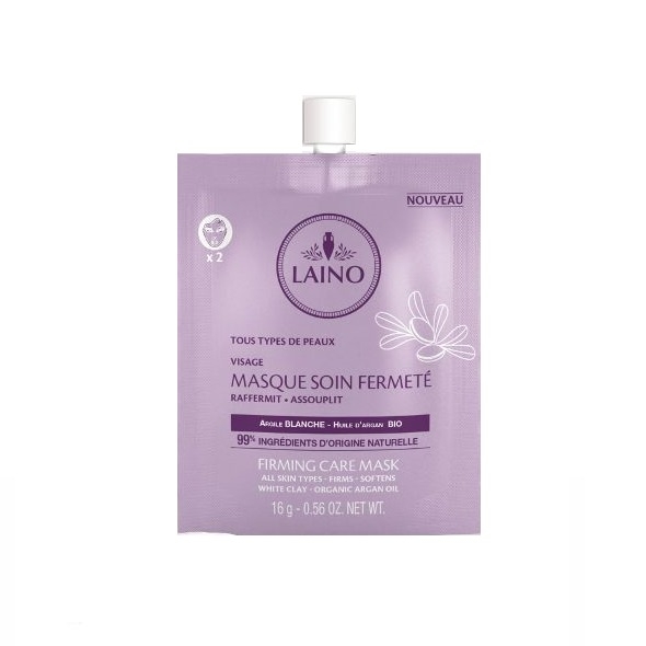 

Лэно маска для лица органическая укрепляющая и подтягивающая с белой глиной и аргановым маслом 16г