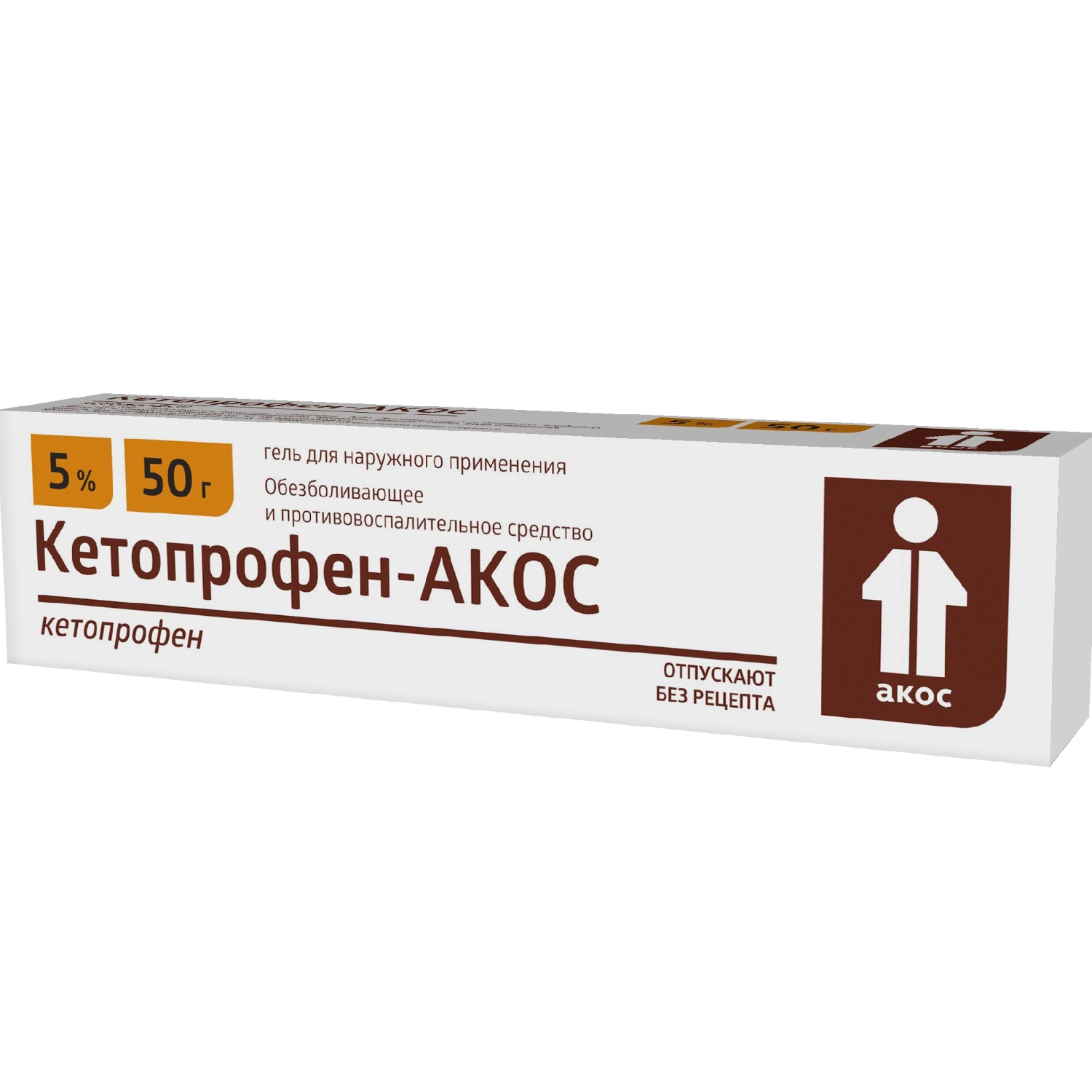 Купить Кетопрофен-АКОС гель для наружн. прим. 5% 50г, Синтез