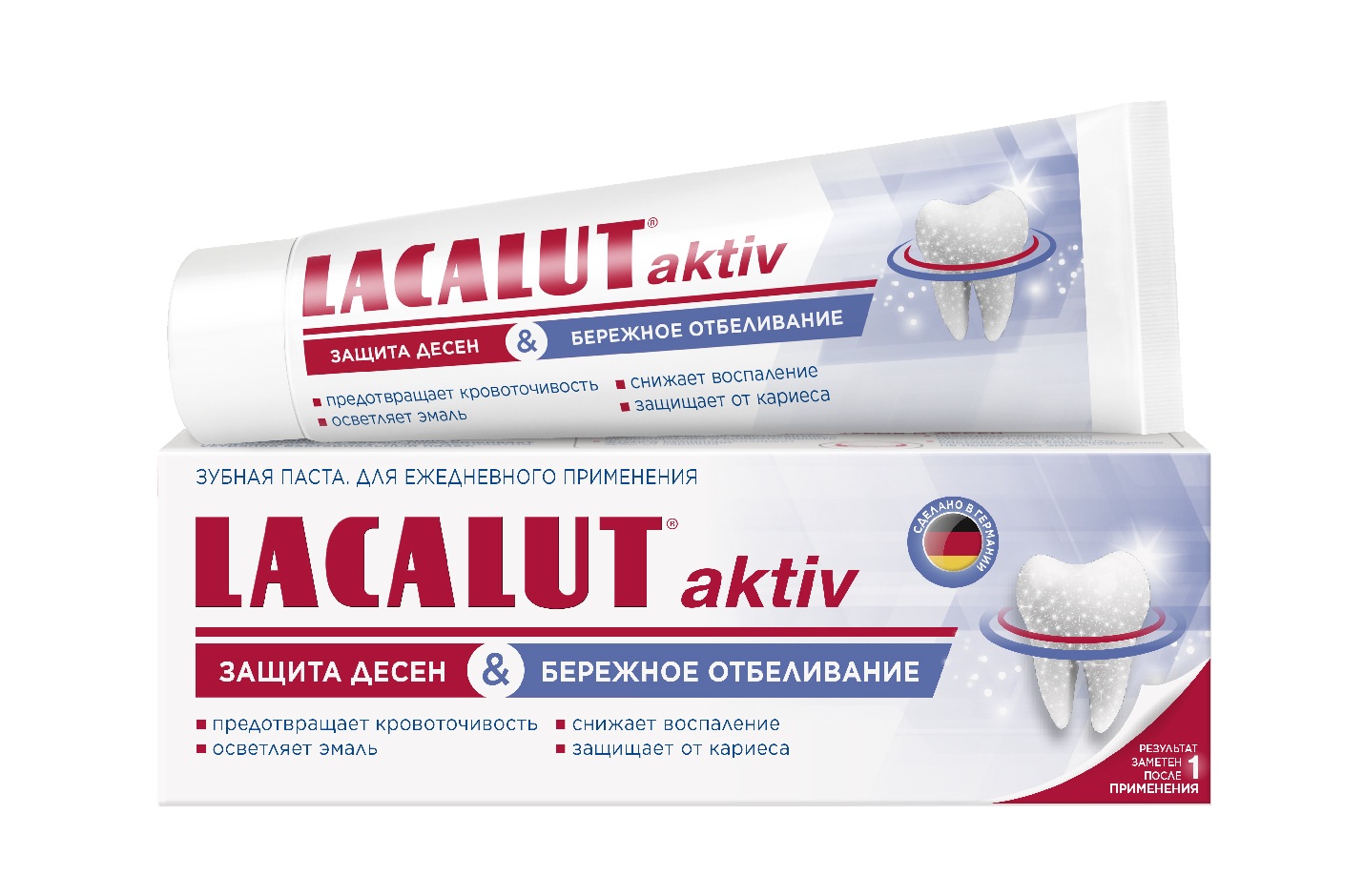 Купить Лакалют паста зубная Актив защита десен и бережное отбеливание 65г, Dr.Theiss Naturwaren GmbH