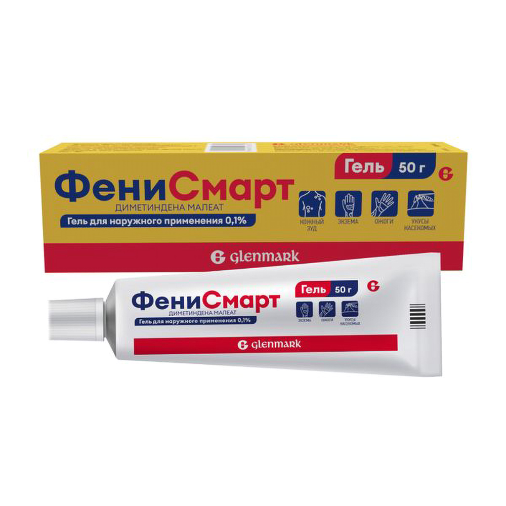 Фенисмарт 0,1% гель для наружного применения 50г