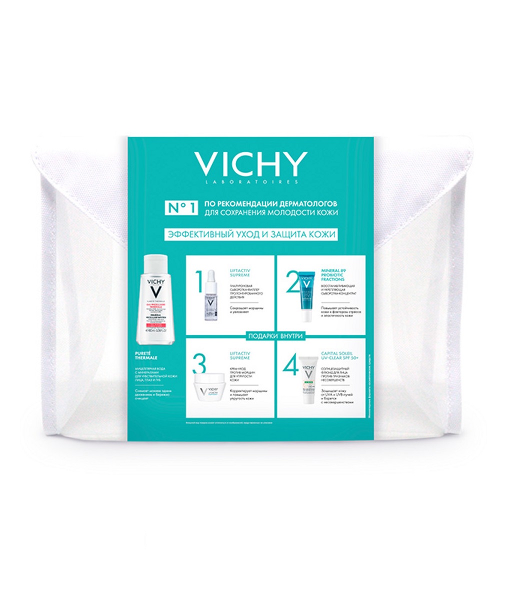 

Виши набор Пюрте Термаль Мицеллярная вода 100мл+Лифтактив Супрем днев.крем 15мл+Лифтактив сыв.10мл+Минерал 89 сыв. 10мл+Крем SPF50 3мл