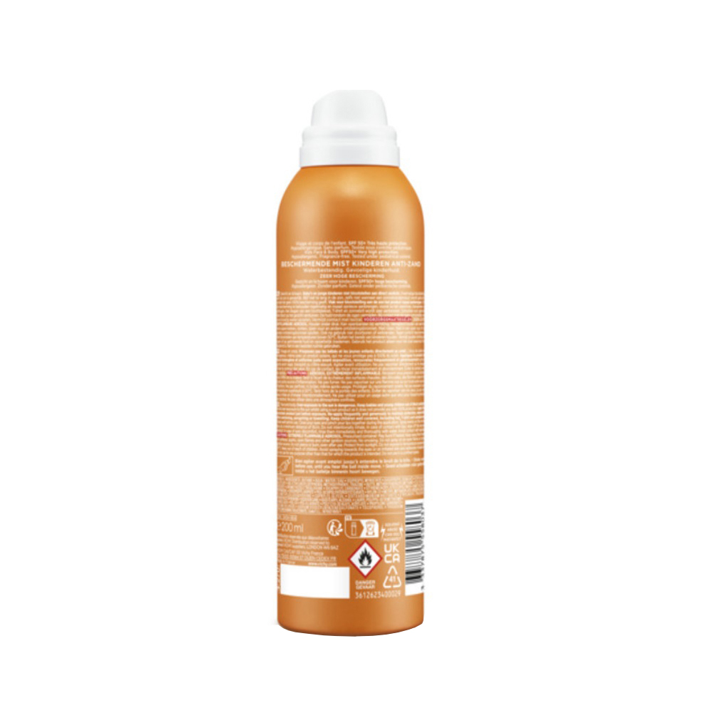 

Виши капиталь ideal soleil спрей-вуаль детский для лица тела анти-песок spf50+ 200мл