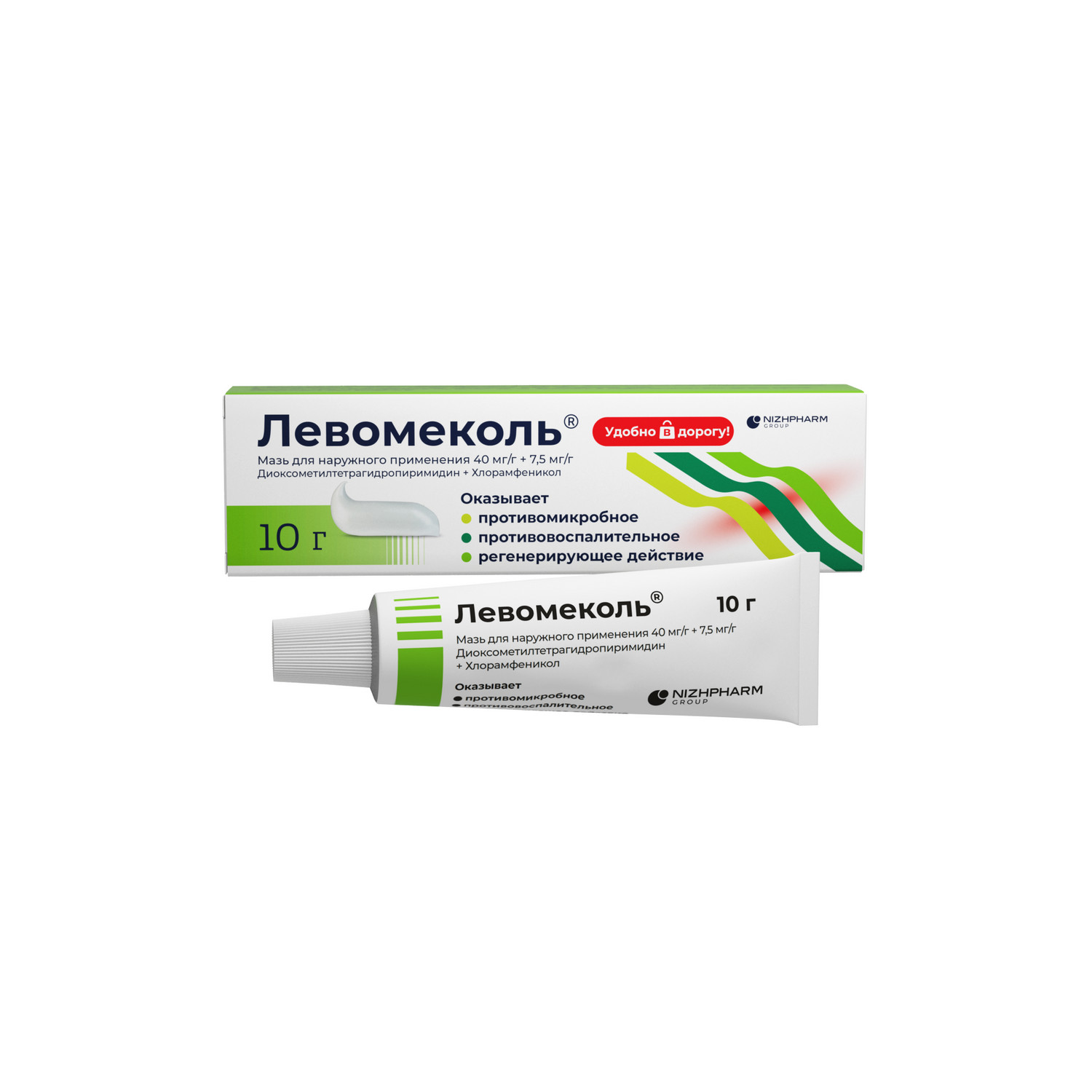 

Левомеколь мазь для нар. прим. 0,04 г+0,0075 г 10г
