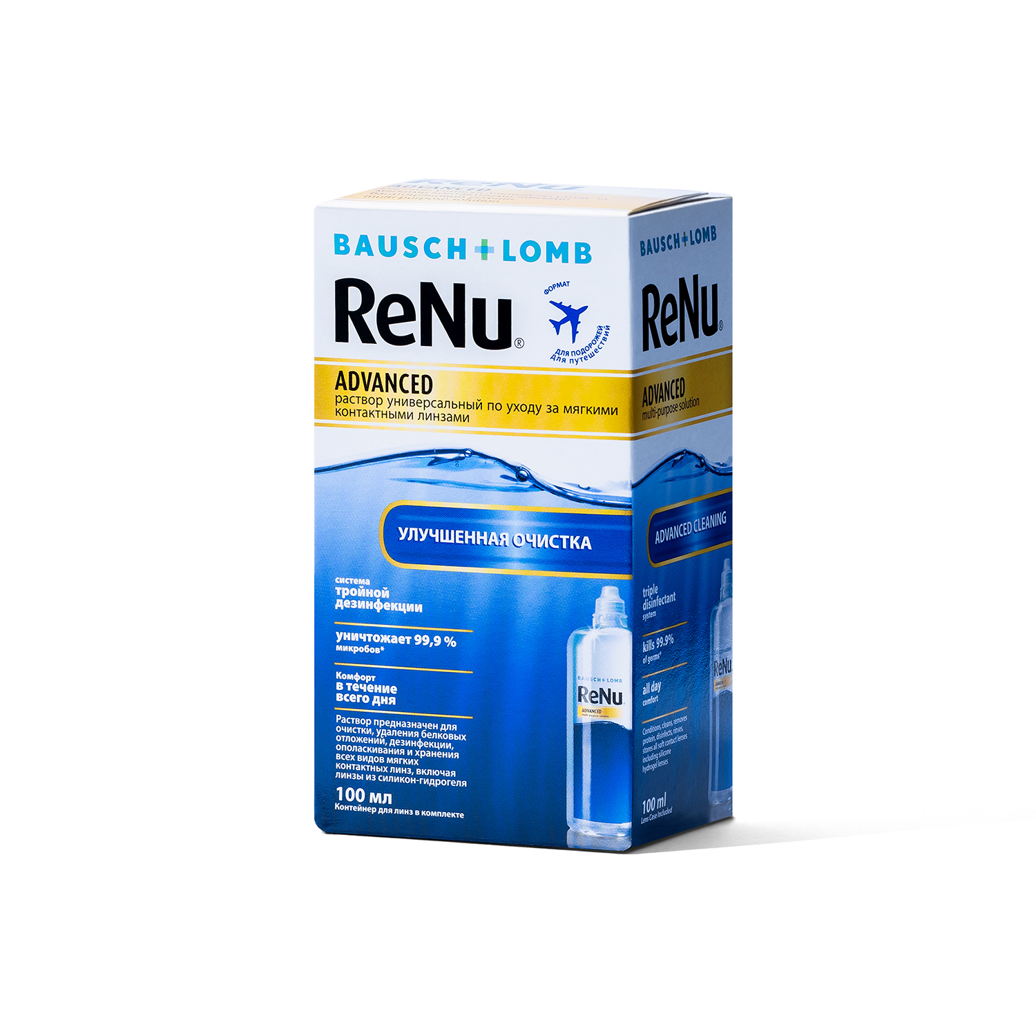 РеНю Адванс р-р универс для мягкконтлинз 100мл 287₽