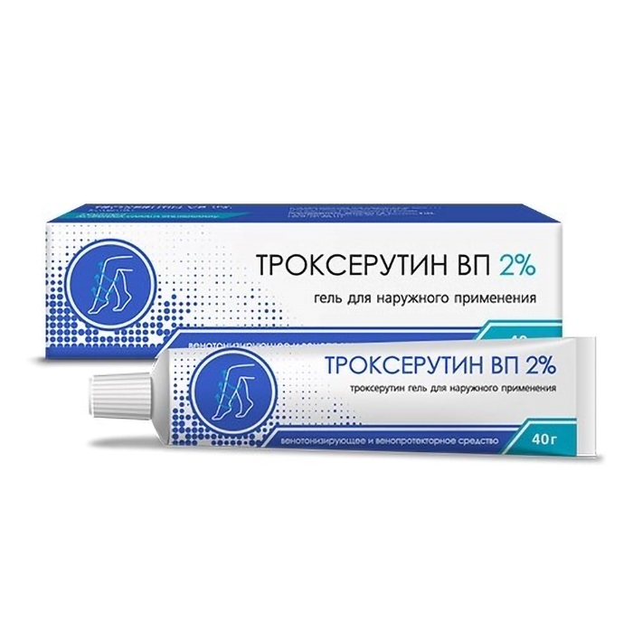 

Троксерутин ВП 2% 40,0 гель для наружного применения