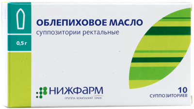 

Облепиховое масло свечи №10