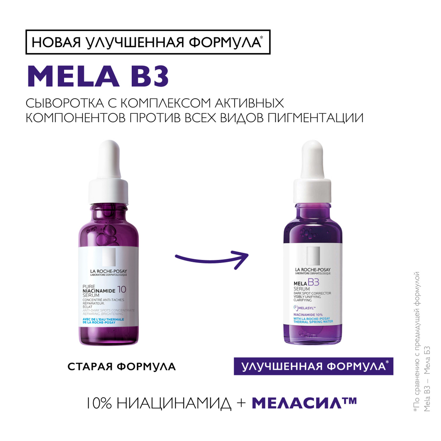 

Ля Рош-Позе Мела В3 сыворотка против всех видов пигментации 30мл