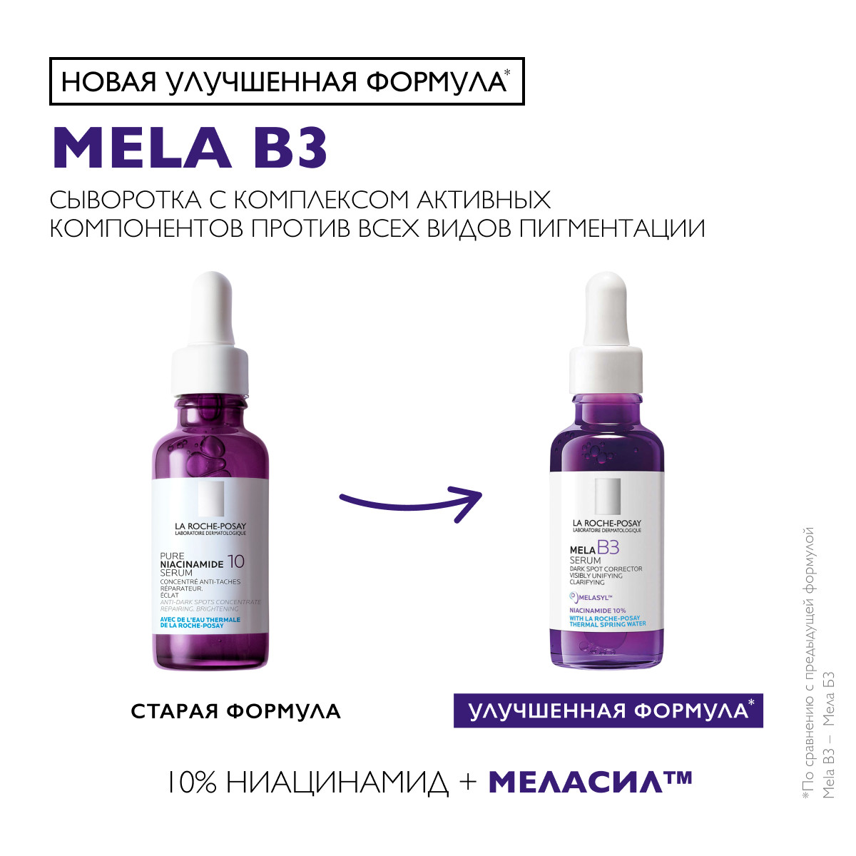 

Ля Рош-Позе Мела В3 сыворотка против всех видов пигментации 30мл