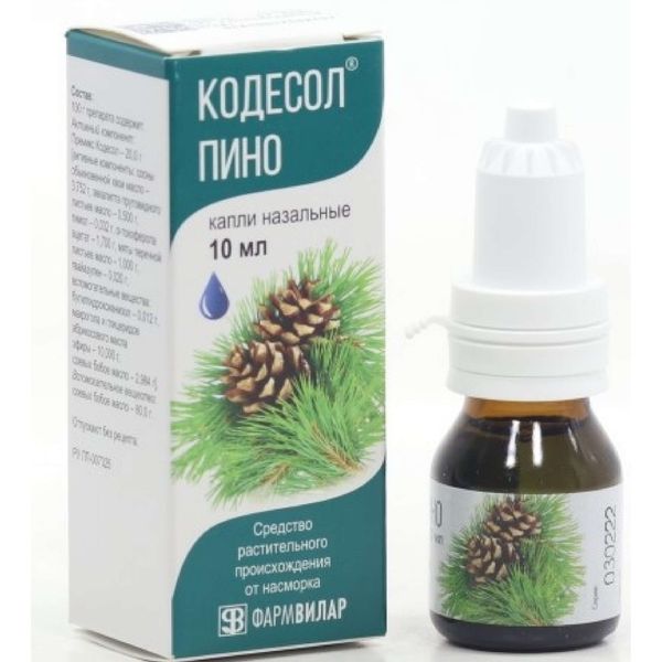 

Кодесол пино капли назальные фл. 10мл