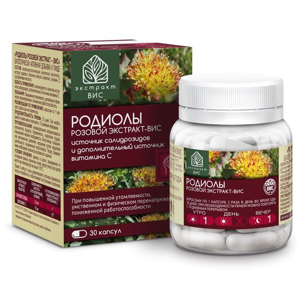 

Родиолы розовой экстракт - вис капс. 0,4г №30