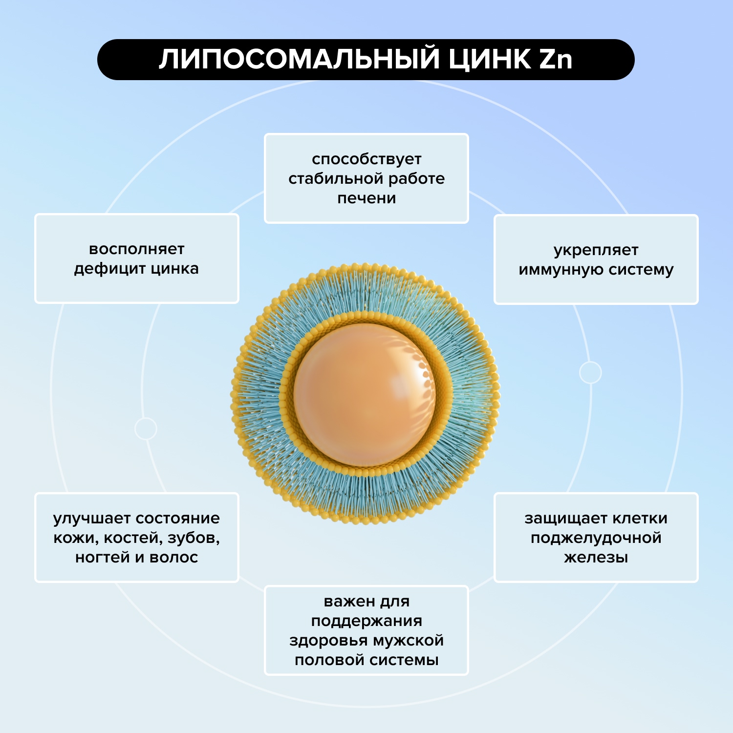 

Будь Здоров Липосомальный Цинк Zn капсулы № 60