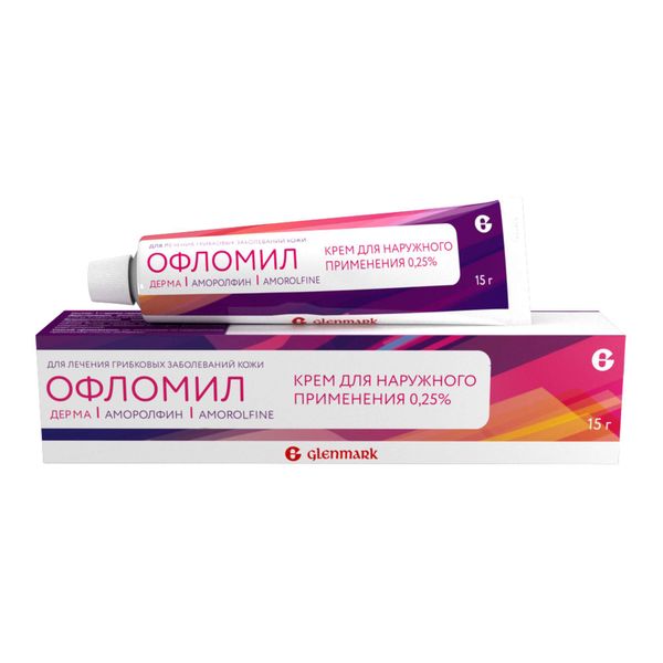 

Офломил дерма крем для наруж. прим. 0,25% 15г