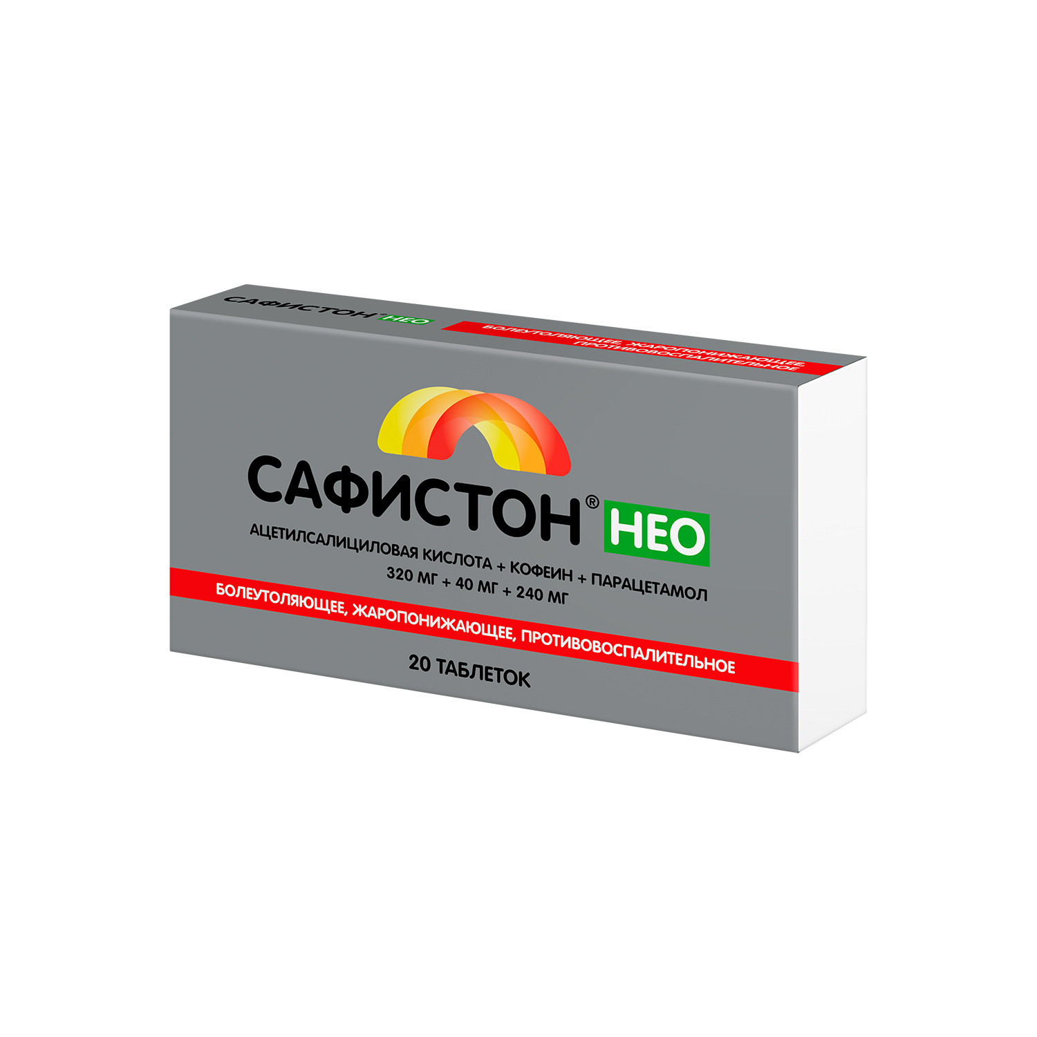 

Сафистон Нео таб. 320мг+40мг+240мг №20