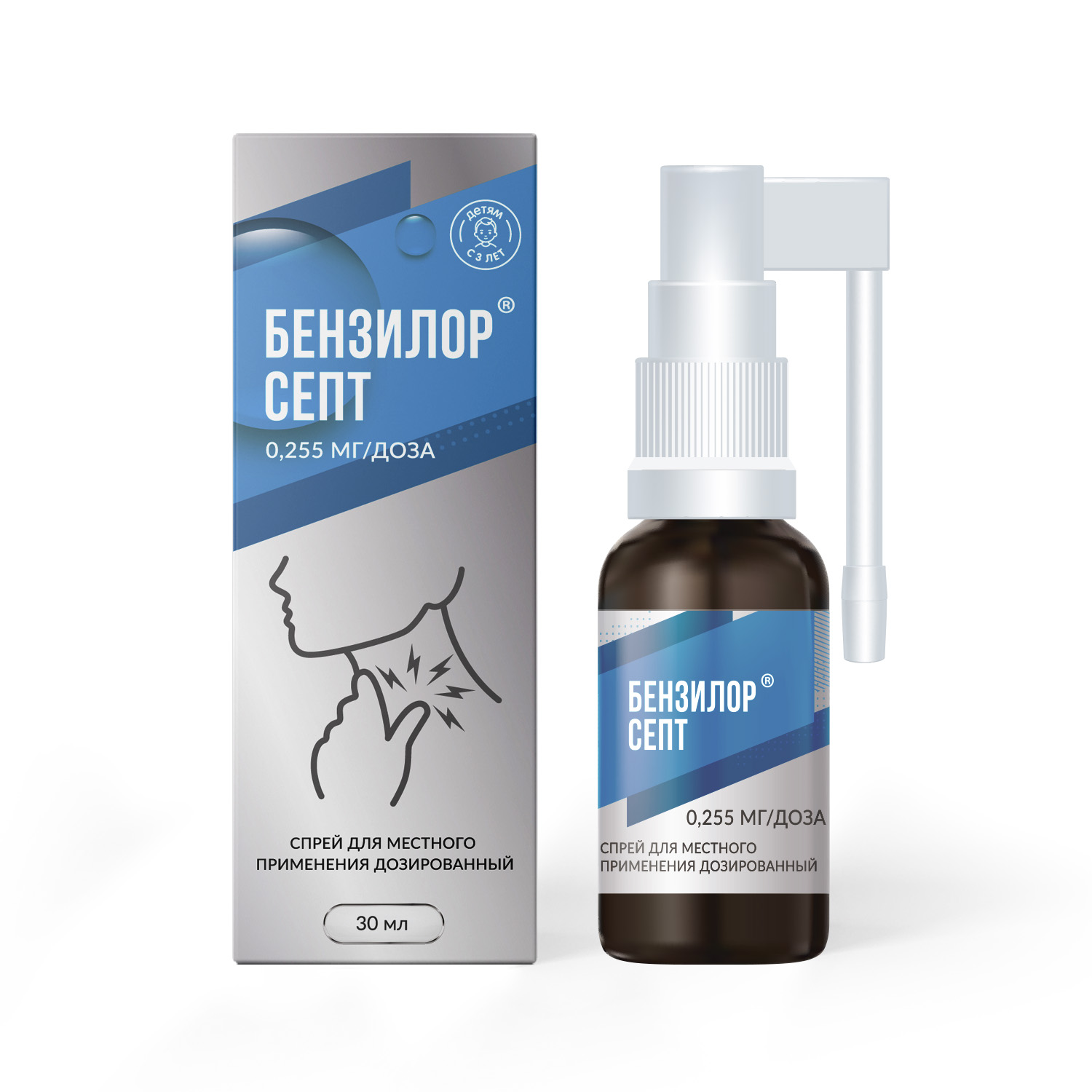 

Бензилор Септ спрей для мест.прим. 0,255мг доза 30мл №1