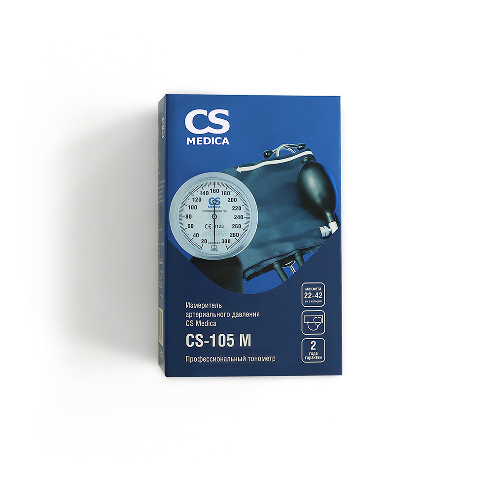 

СиЭс Медика тонометр CS-105 М механический+фонендоскоп встроенный