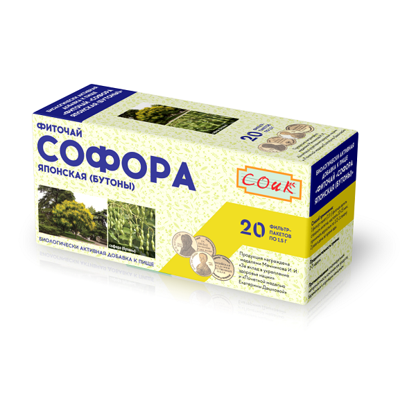 

Соик чайный напиток софора японская бутоны ф п 1,5г №20