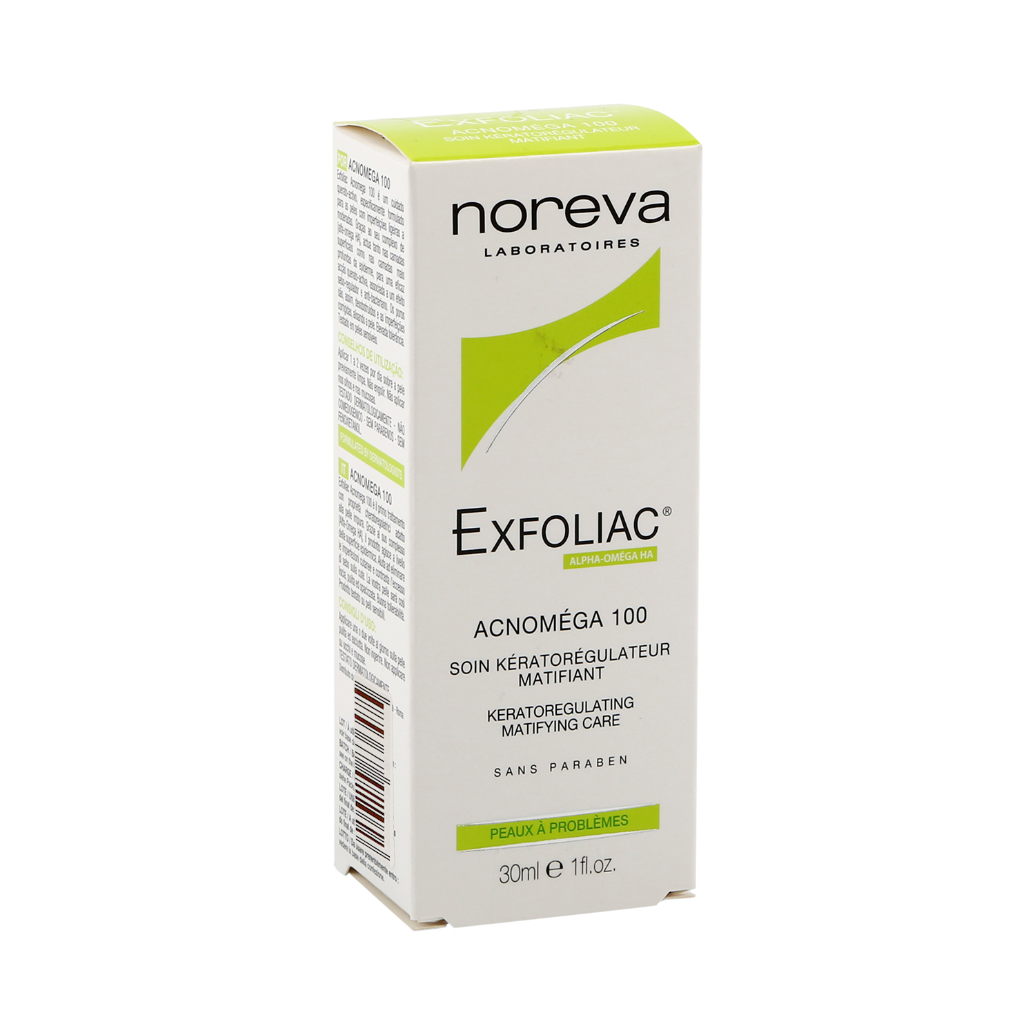 Noreva Exfoliac Акномега 100 крем для лица корректирующий 30мл noreva exfoliac интенсивный корректирующий крем акномега 200 30 мл