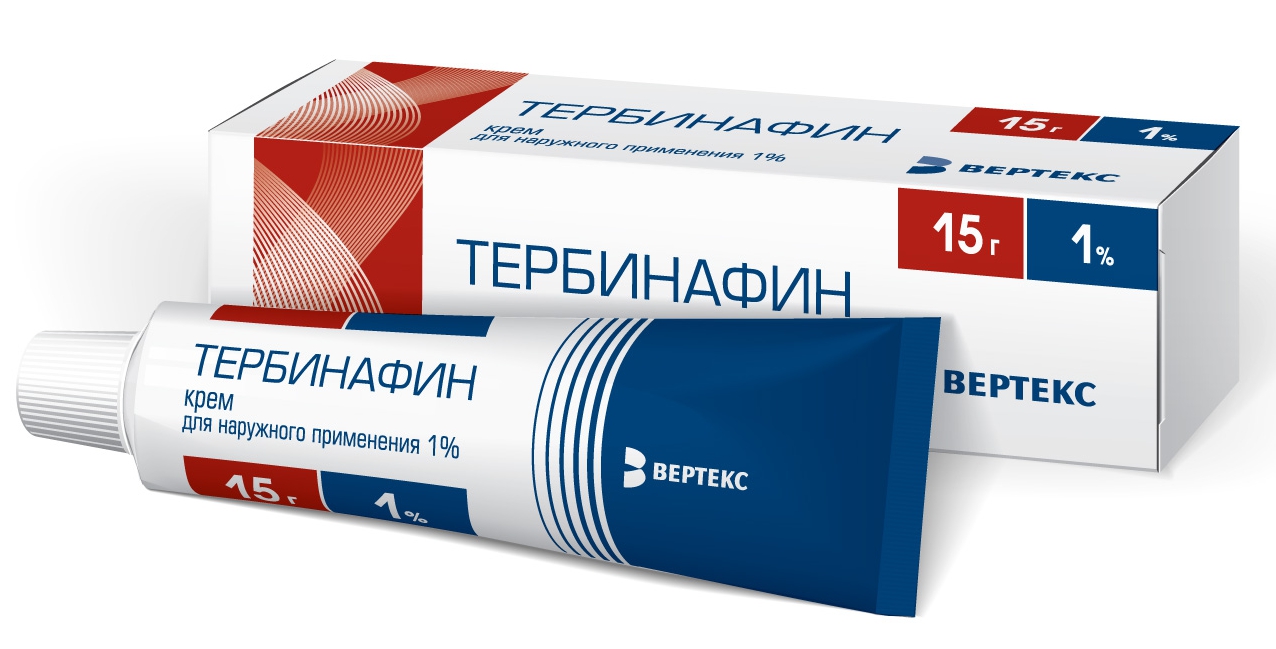 Тербинафин-Вертекс крем 1% 15г тербинафин крем 1% 15г