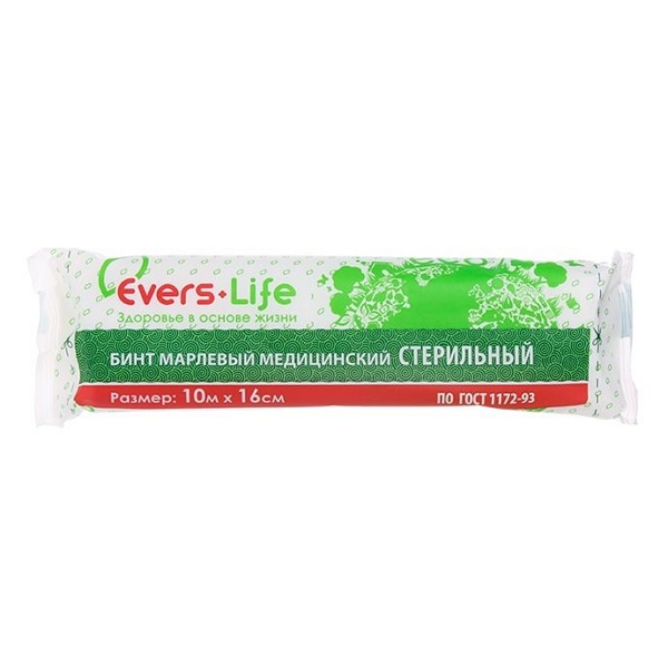 Бинт марлевый нестерильный 10мх16см индупаковка 115₽