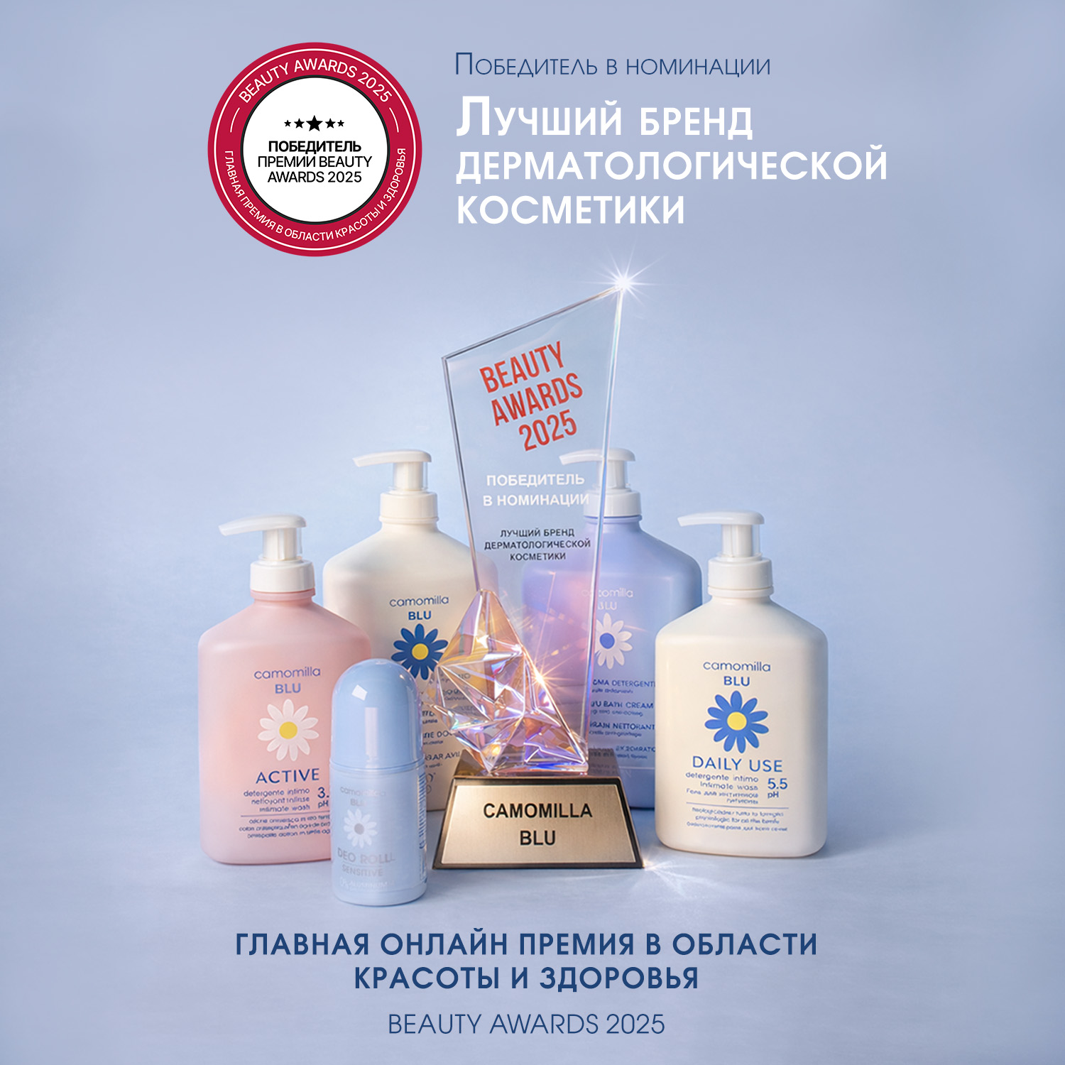 

Камомилла Блю гель для интимной гигиены всей семьи 300мл