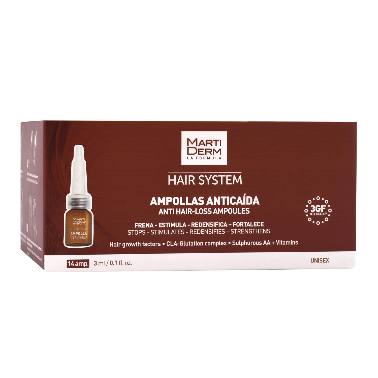 

Martiderm HAIR SYSTEM ампулы против выпадения волос 3мл №14