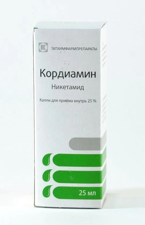 

Кордиамин капли 25% 25мл