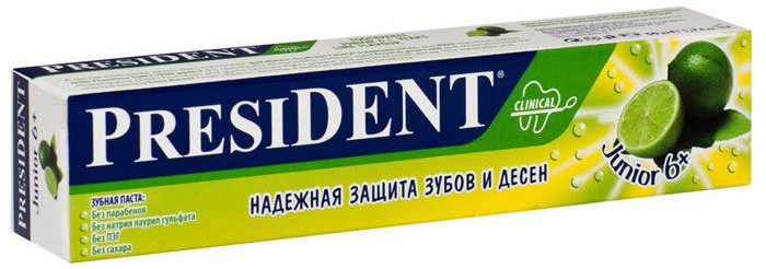 Купить ПрезиДент паста зубная для детей Лайм от 6лет 50мл, Betafarma S.p.A