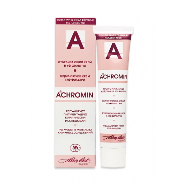 Купить Ахромин крем для лица отбеливающий UV-защита 45мл, Alen Mak AD
