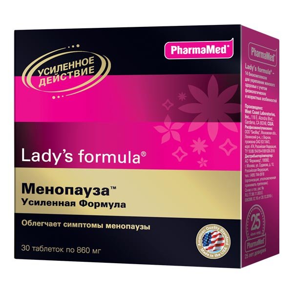 

Леди-С формула А30 Менопауза усиленная формула