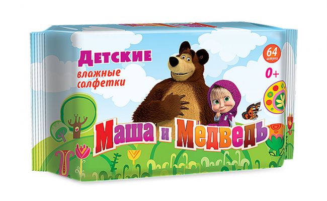 

Маша и Медведь салфетки влажные №64