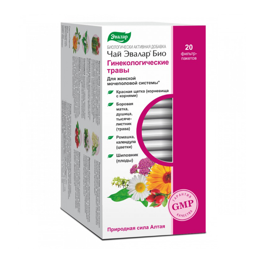 

Чай БИО Эвалар гинекол.травы 1.5г №20 ф п