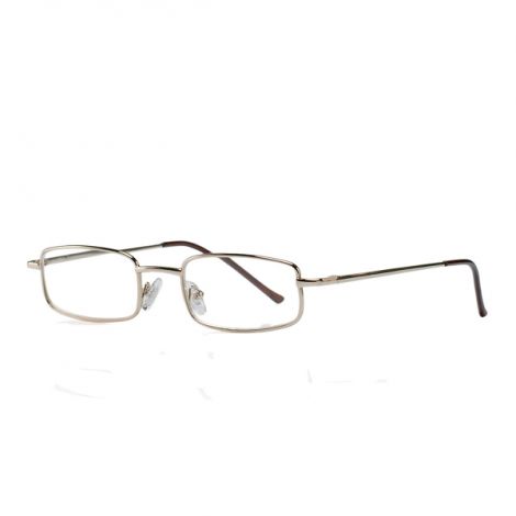 Очки корригирующие для чтения золотые металлические прямоугольные +2,0 очки корригирующие для чтения плоские прямоугольные металлические серебристые 3 0