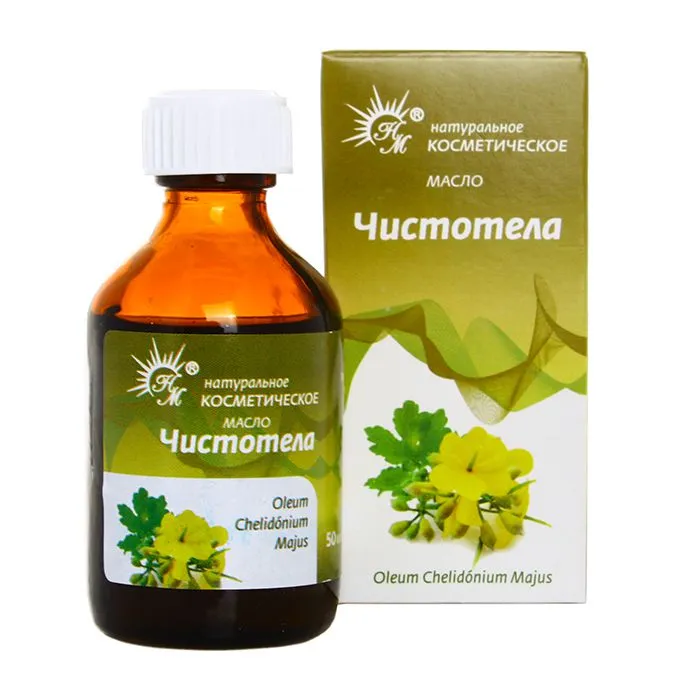 

Масло косметическое чистотел 50мл
