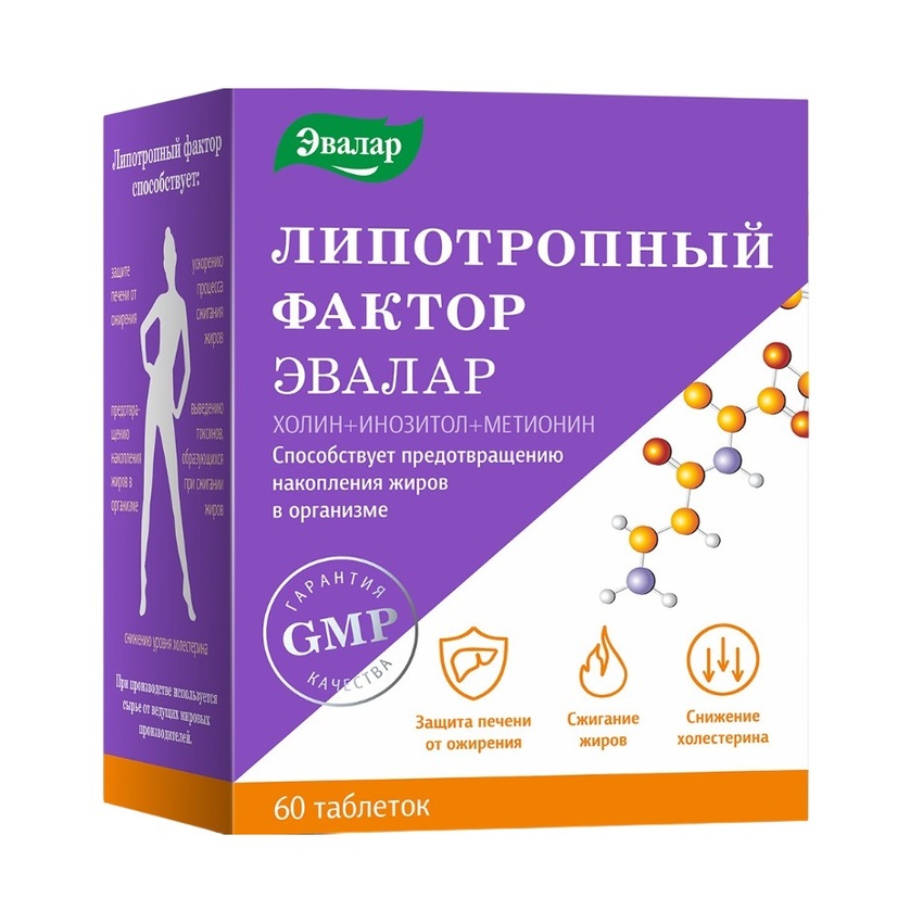 Липотропный фактор таблетки 1,2г № 60