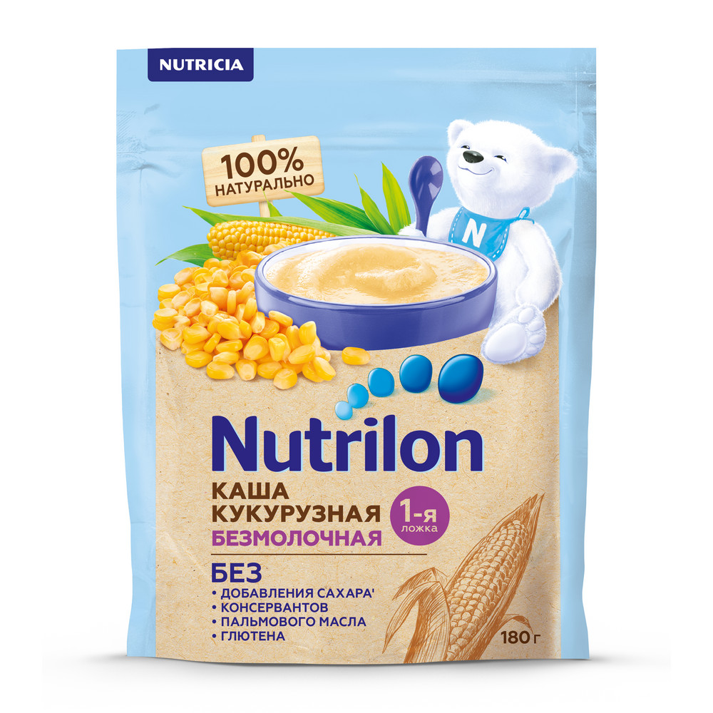 Нутрилон каша б молочная кукуруза 180г
