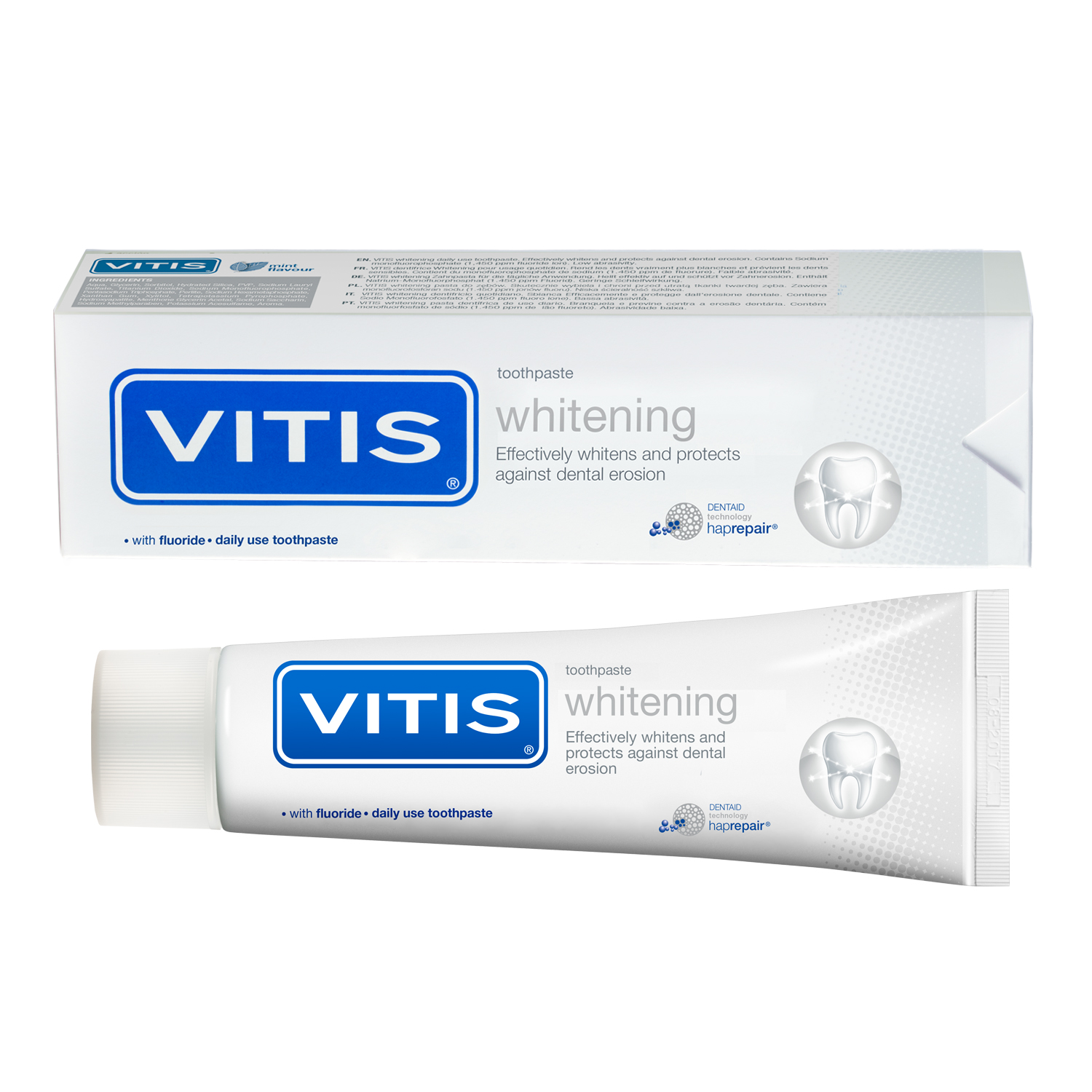 VITIS Whitening зубная паста отбеливающая 100мл vitis whitening зубная паста отбеливающая со фтором 100 мл