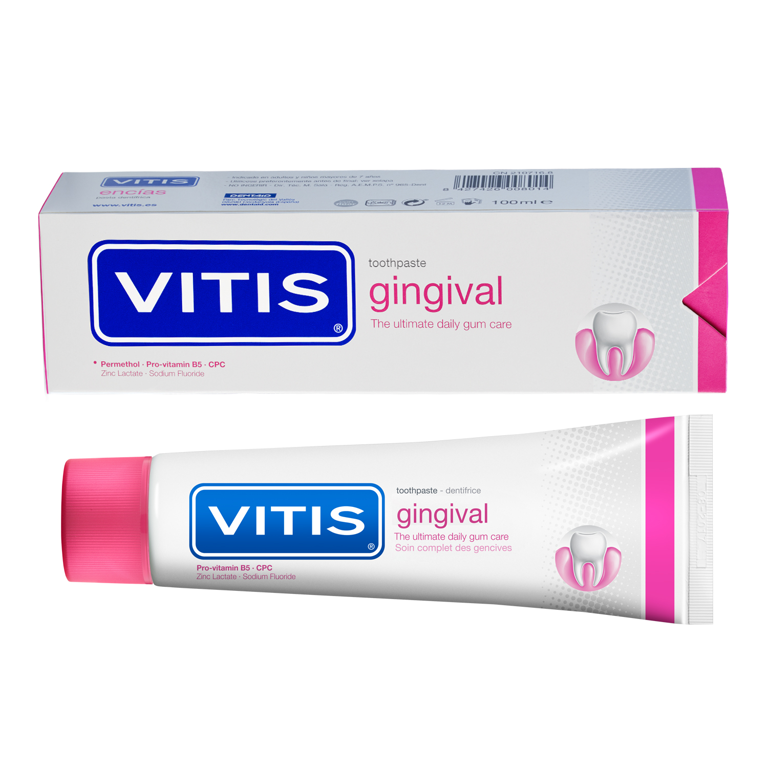VITIS Зубная паста Gingival 100мл зубная паста dentaid vitis® gingival 100 мл