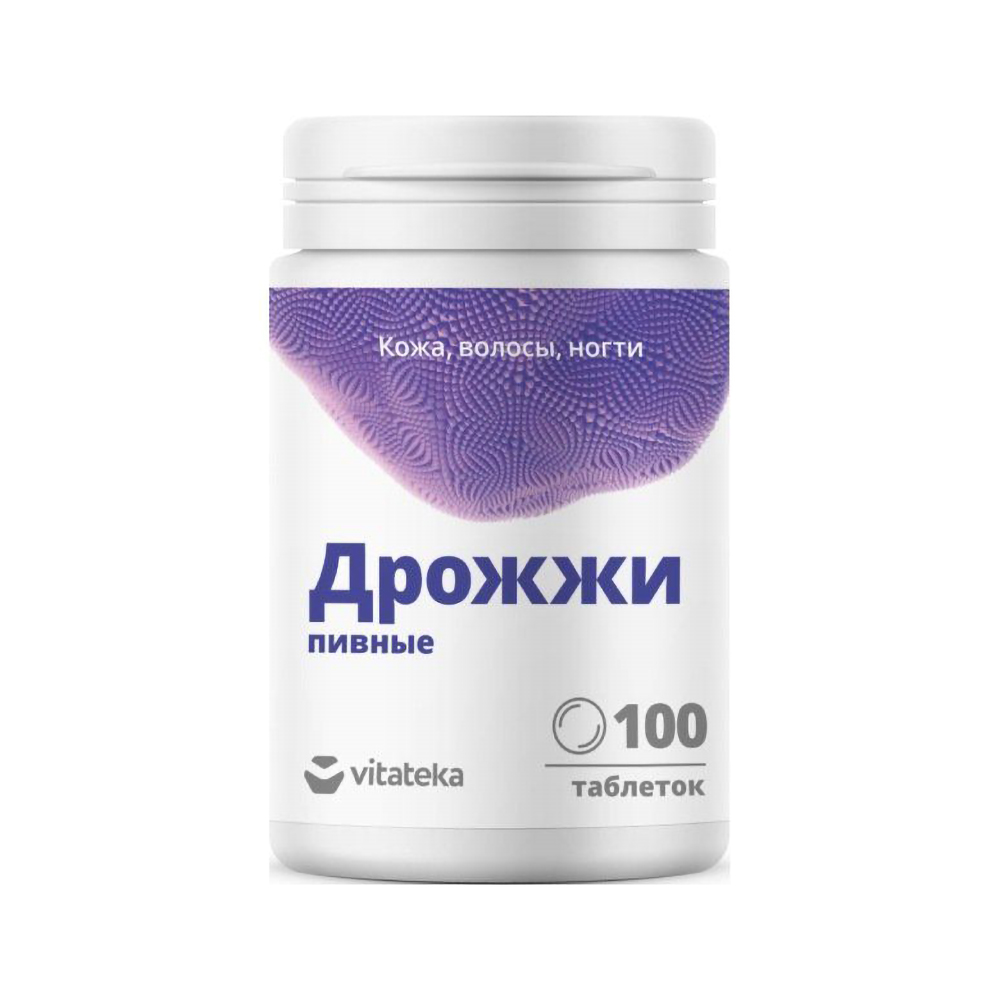 

Витатека Дрожжи пивные 500мг таб. БАД №100
