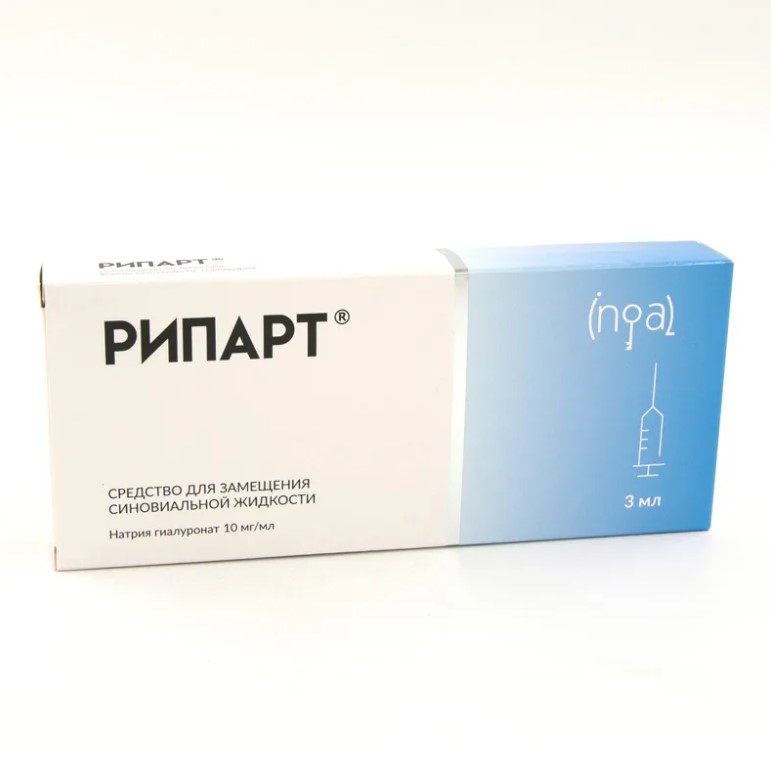 

Рипарт средство для замещения синовиальной жидкости 10мг мл шприц 3мл №1
