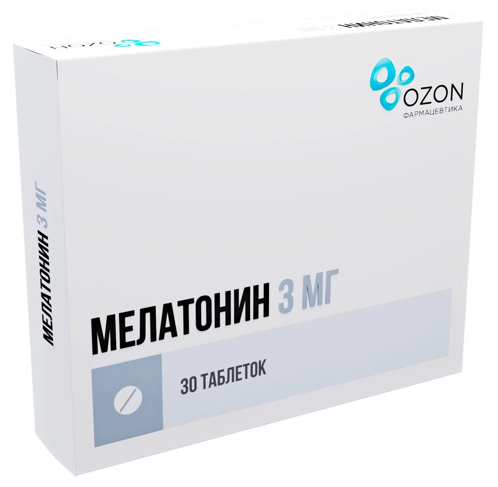 Мелатонин таб. п о плен. 3мг №30 аторвастатин фп таб п о плен 20мг 30