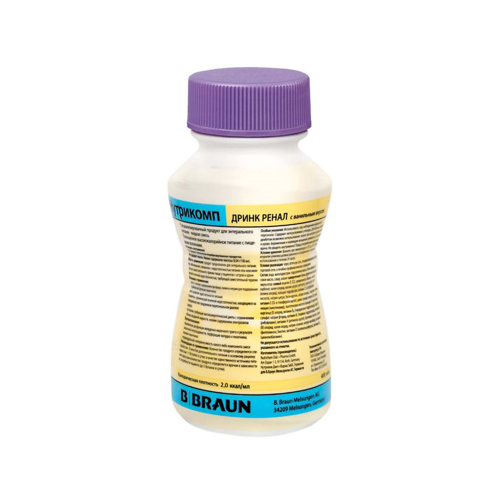

Нутрикомп Дринк Ренал жидк. смесь д энтерального питания ванильн. вкус бутылка 200мл