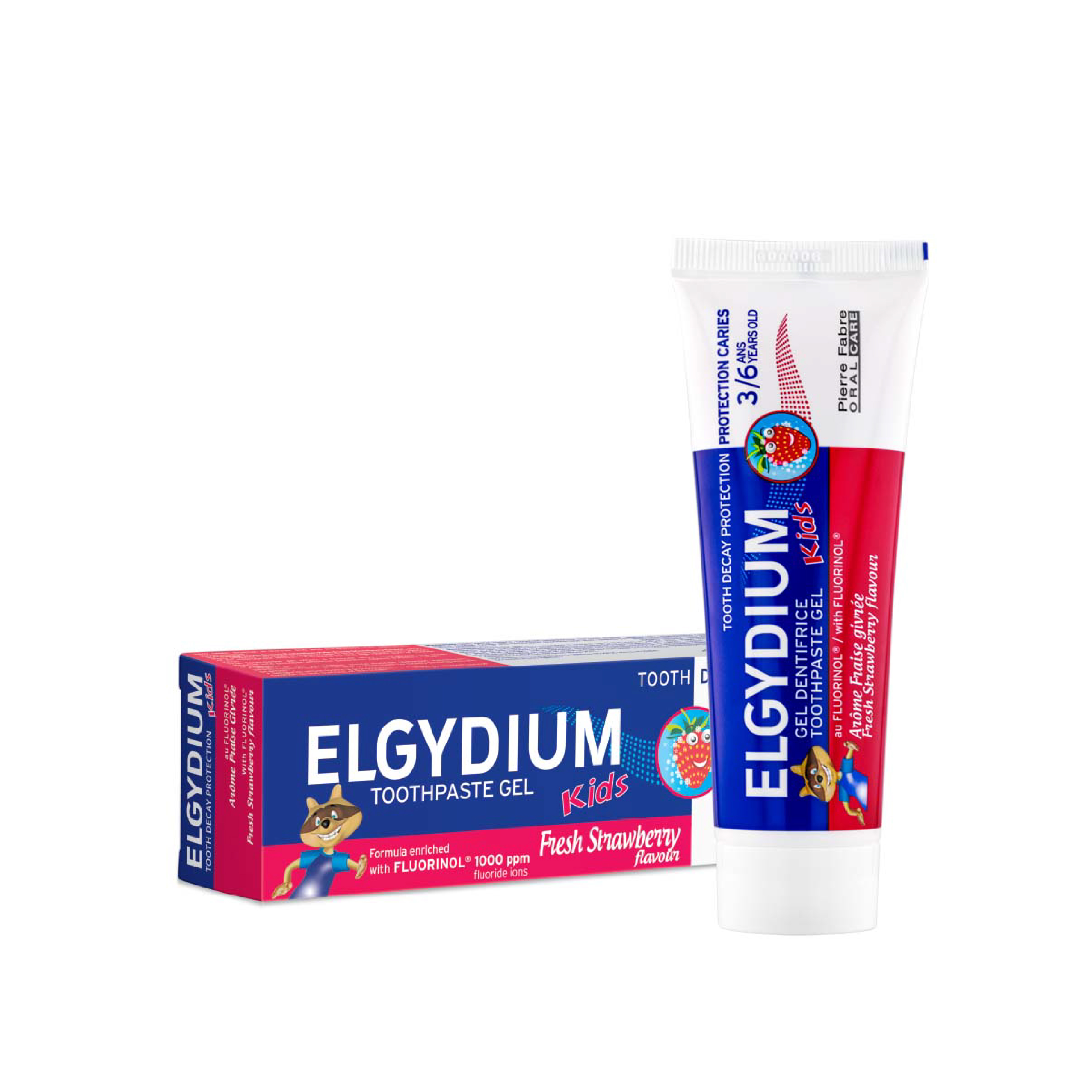 Эльгидиум паста-гель зубная для детей с 3 до 6лет защита от кариеса Клубника 50мл